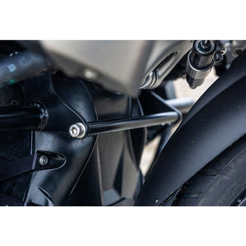 Entretoise pour arceaux de protection moteur Wunderlich couleur noire. Blackpines.fr
