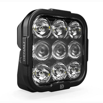 Feu additionnel moto LED blanc Denali DL9. Blackpines.fr