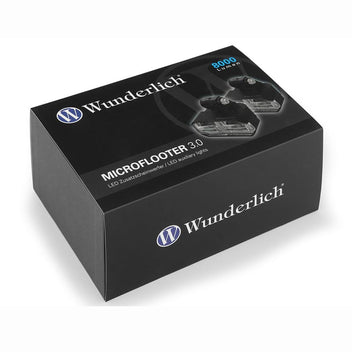 Feux additionnels moto LED Microflooter 3.0 pour montage sur crash bar Wunderlich. Blackpines.fr