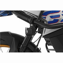 Feux additionnels moto LED Microflooter 3.0 pour montage sur crash bar Wunderlich. Blackpines.fr