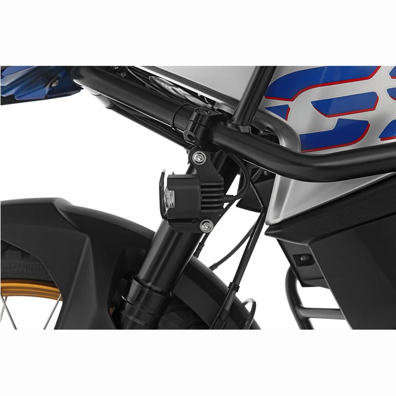 Feux additionnels moto LED Microflooter 3.0 pour montage sur crash bar Wunderlich. Blackpines.fr