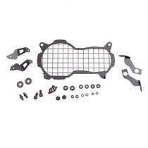 Grille de protection rabattable pour phare moto BMW r1250gs et r1200gs. Blackpines.fr