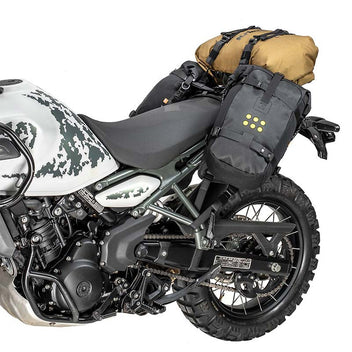 Harnais de selle Kriega OSBASE rackless pour Royal-Enfield Himalayan 450.