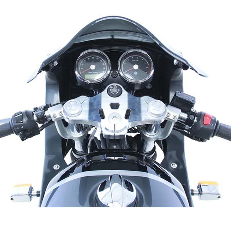Te de fourche Hedgehog pour Royal Enfield Interceptor et Continental GT650. Blackpines.fr