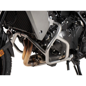 Crash bar moteur argent hepco&Becker pour Honda XL750 Transalp 2023-2024.