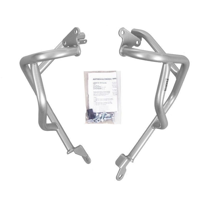 Crash bar moteur argent hepco&Becker pour Honda XL750 Transalp 2023-2024.