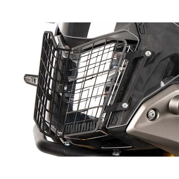 Grille noire Hepco & Becker.pour protection de phare moto Yamaha Ténéré 700.