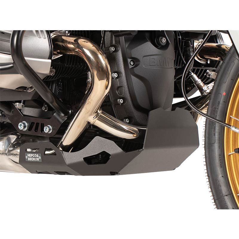 Sabot moteur alu noir Hepco & Becker pour BMW R12GS.