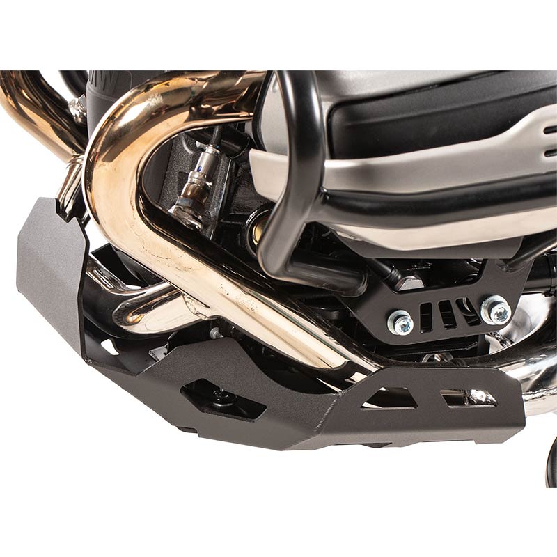 Sabot moteur en aluminium noir Hepco & Becker pour BMW R12GS.