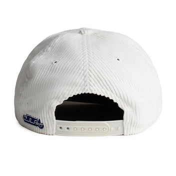 Casquette JT Racing USA Factory Rider white corduroy.