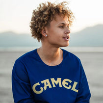 Maillot MX Camel bleu JT Racing USA.