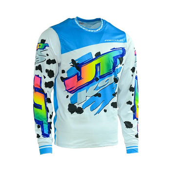 Maillot MX Dalmatian K9 bleu JT Racing USA.