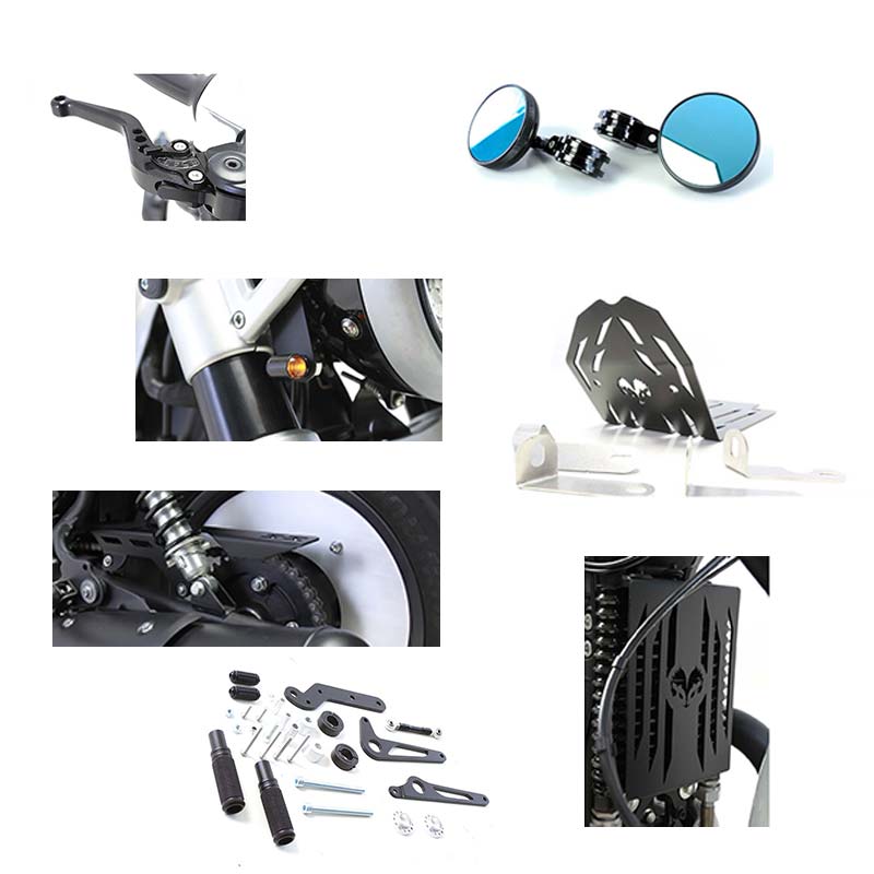 Kit custom Hedgehog Motorcycles pour Royal Enfield Shotgun 650. Blackpines.fr