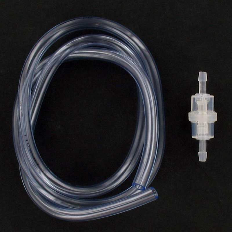 Kit durite transparente 5x8 + filtre essence cylindrique D6 | Brazoline - blackpines.fr