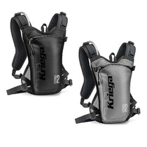 Sac à dos d'hydratation Kriega Hydro-2 2 litres noir ou argent.