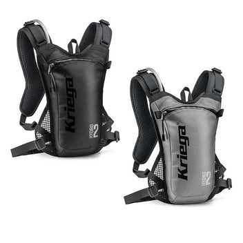 Sac à dos d'hydratation Kriega Hydro-2 2 litres noir ou argent.