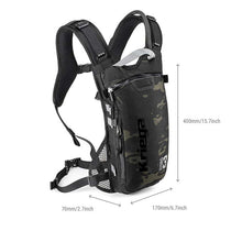 Dimensions sac hydratation Kriega Hydro 3 litres camouflage.