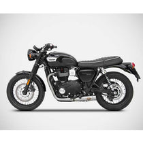 Ligne echappement court Zard pour Triumph Bonneville. Blackpines.fr