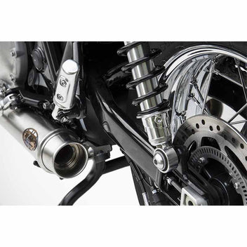 Ligne echappement court Zard pour Triumph Bonneville. Blackpines.fr
