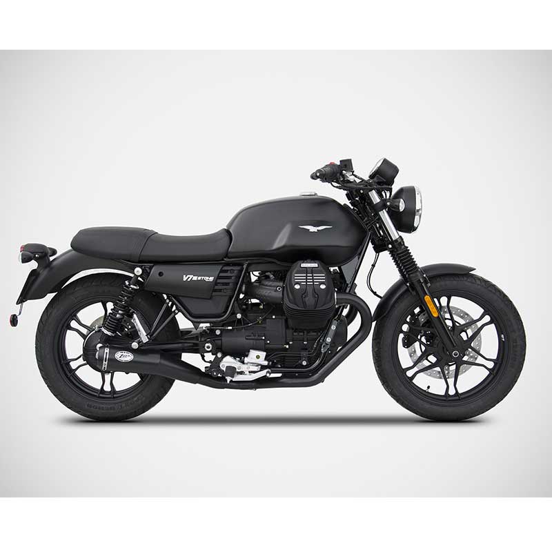 Ligne d'échappement Zard pour Moto Guzzi V7III. Blackpines.fr