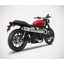 Ligne echappement Zard haute pour Triumph Speed et Street. Blackpines.fr