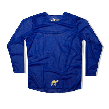 Maillot MX Camel bleu JT Racing USA, dos.