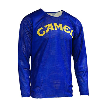 Maillot MX Camel bleu JT Racing USA.