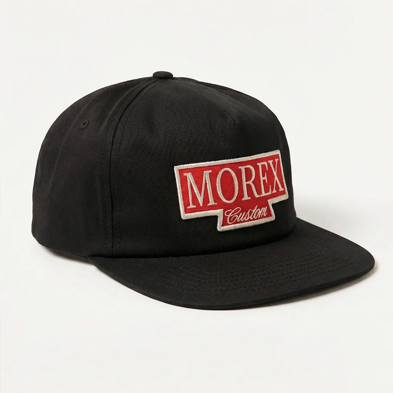 Casquette Morex Custom Track noire taille unique fermeture réglable.