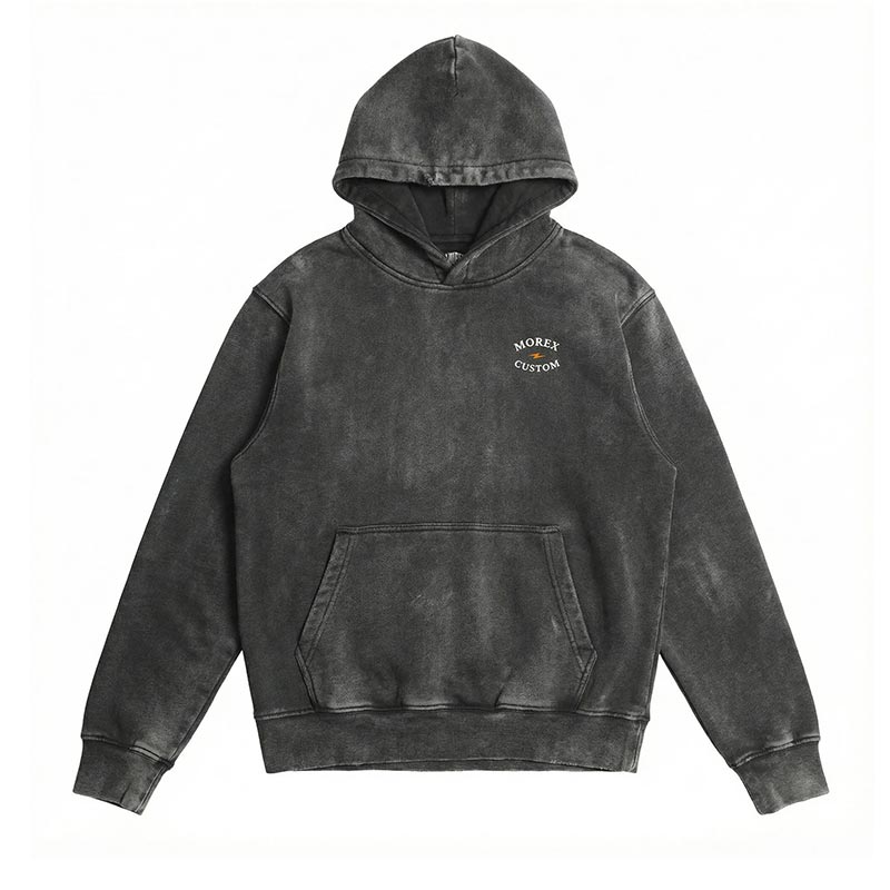 Hoodie regular noir Damoclès Morex Custom.