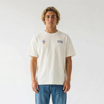 Tee shirt homme Morex custom blanc cassé Eden.