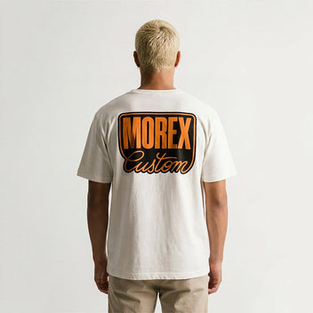 T-shirt homme manches courtes off-white regular Morex Custom Pasta.