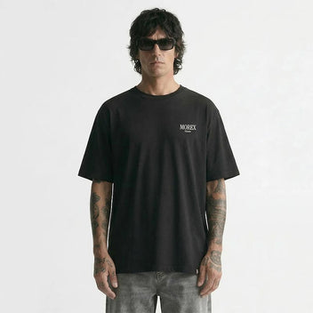 T-shirt noir regular FLATLINE Morex Custom.