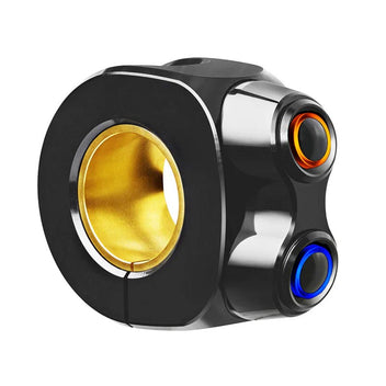 Commodo moto argent mo.switch basic LED Motogadget deux boutons.