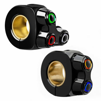 Commodo moto noir mo.switch basic LED Motogadget deux ou trois boutons.