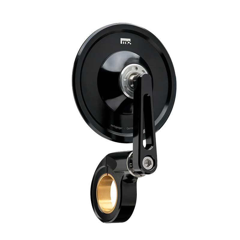 Rétroviseurs Ronds Universels Pour Guidon De Moto - AS PARTS - Noir (paire)
