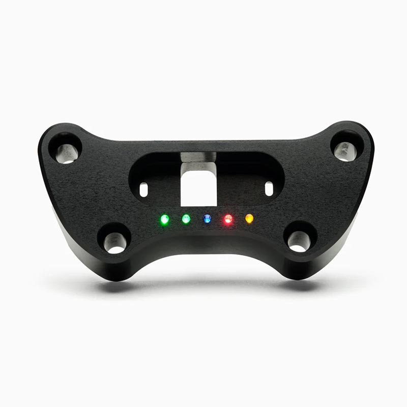 Support Motogadget noir pour Motoscope Mini sur Harley-Davidson. Blackpines.fr