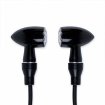 Paire de clignotants moto LED homologués type Bullet de Bonvent Motorbikes.