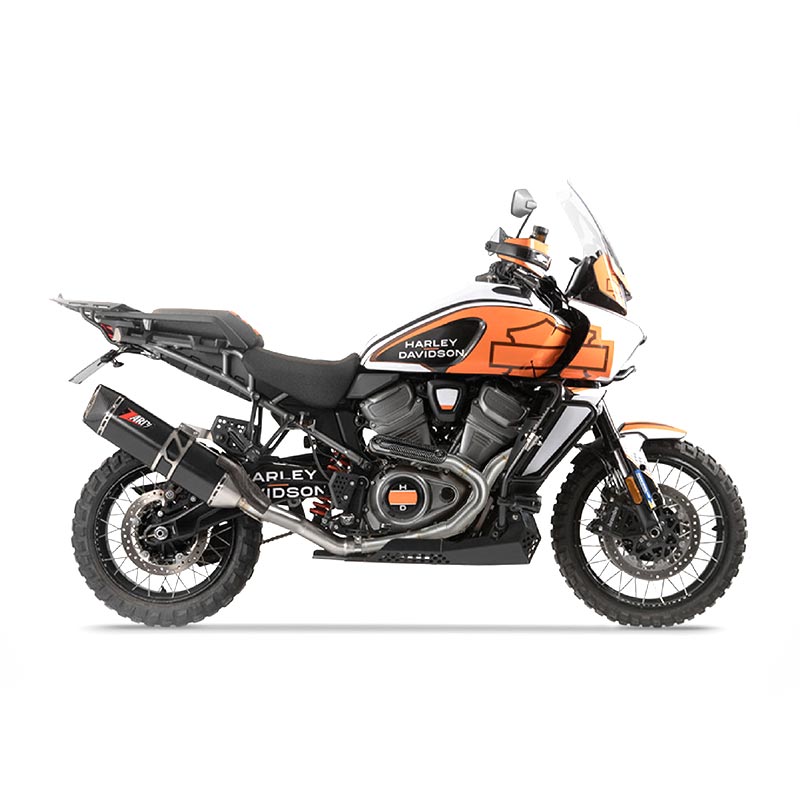 Pare chaleur collecteur en carbone pour Harley-Davidson Pan America 1250.
