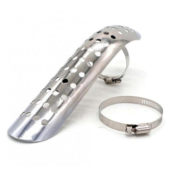 Pare chaleur échappement chrome Brazoline. Blackpines.fr