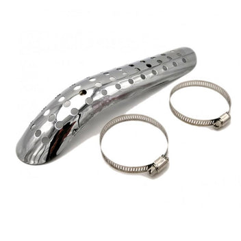 Pare chaleur échappement chrome Brazoline. Blackpines.fr