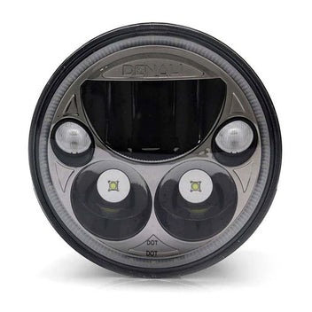 Phare moto LED M5 M7 Denali. Blackpines.fr