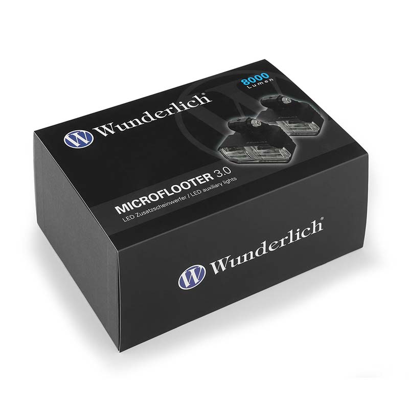 kit feux additionnels led Wunderlich Microflooter 3.0 pour BMW R1300GS. Blackpines.fr