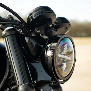 Plaque de phare et carénage fourche Bonvent Motorbikes pour Triumph, modèles après 2016.
