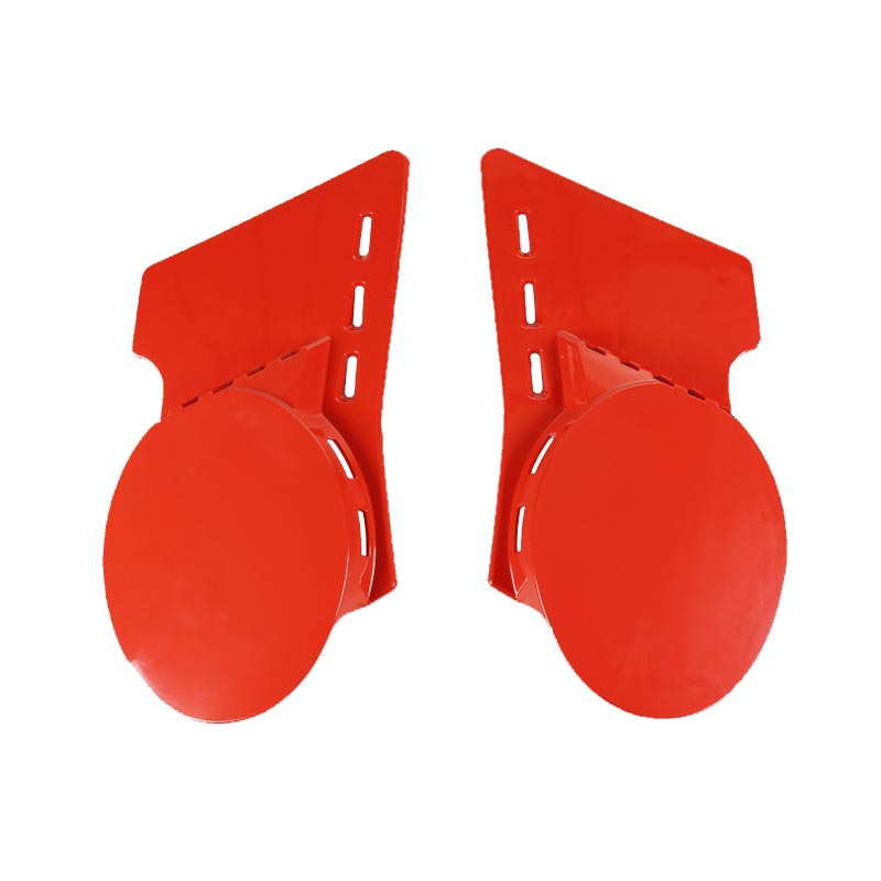 Plaques laterales rouges moto UFO Plast pour Fantic 125. Blackpines.fr