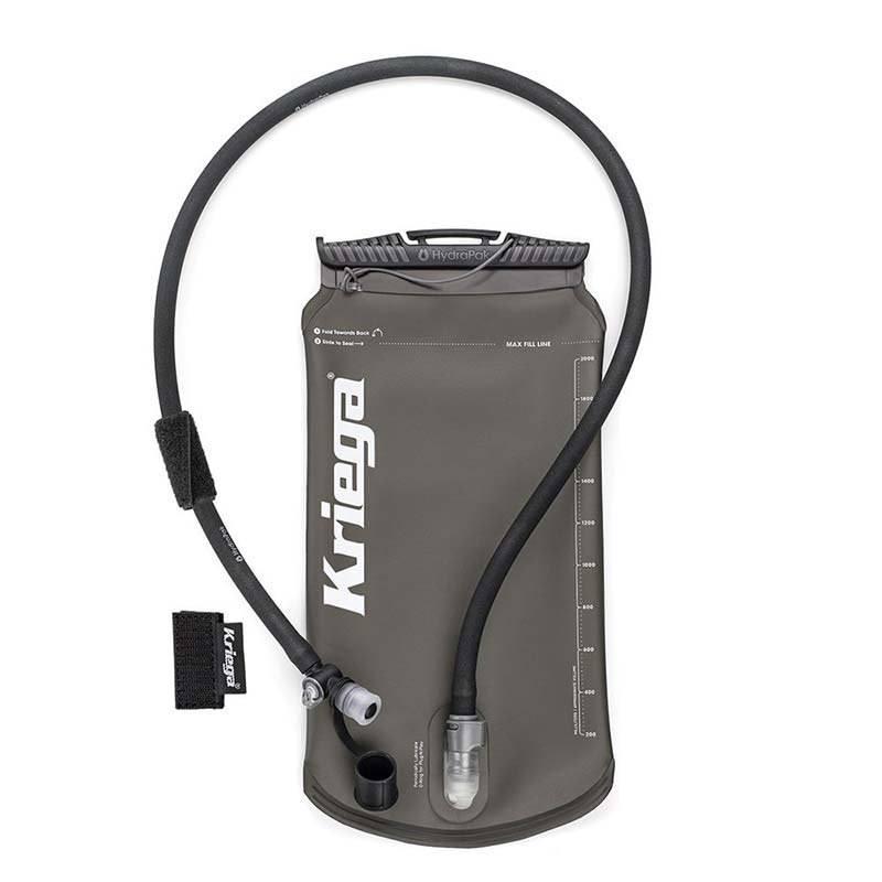 Poche à eau moto Kriega Hydrapak 2 litres.
