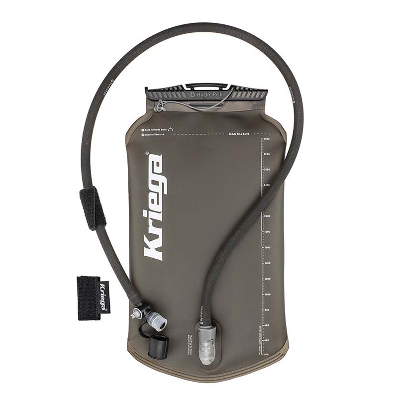 Poche à eau moto Kriega Hydrapak 3 litres.