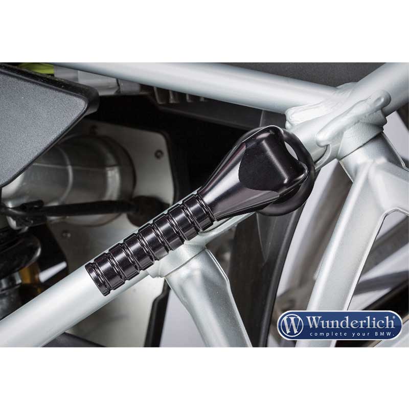 Poignee de levage moto pliante pour BMW GS Wunderlich. Blackpines.fr