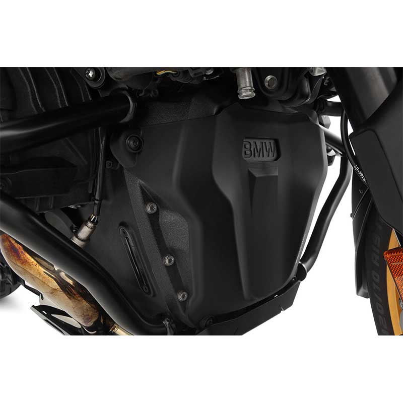 Cache moteur moto BMW R1300GS Wunderlich Heldenbrust. Blackpines.fr