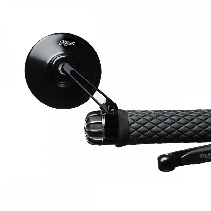 Retroviseurs moto embout de guidon Turismo Type S 80mm Motone Customs. Blackpines.fr