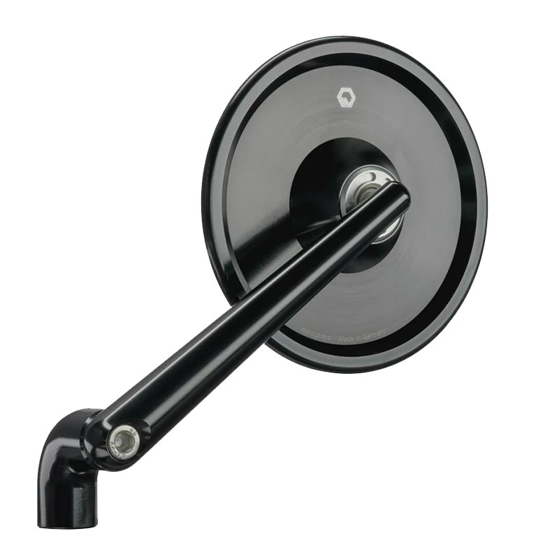 Miroir Rétroviseur Vélo Style Rétro Noir - Pour Guidon 21 Mm - Réglable à Rotule - Sécurité à Vélo - 4